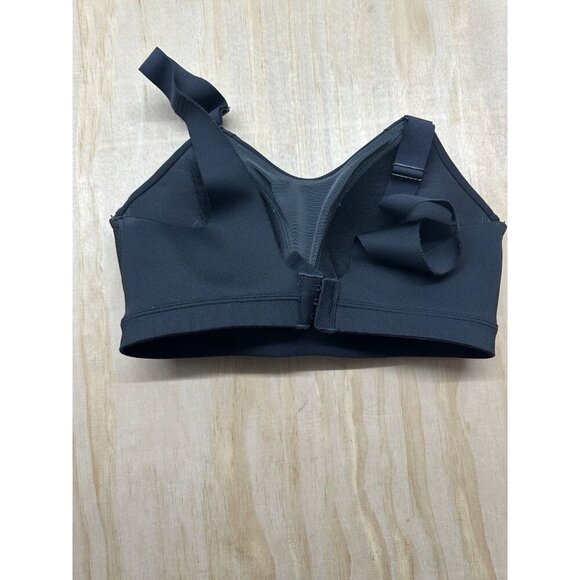 Nike Sports Bra Sz S Black T Shirt Three Hook Padded Push Up Intimates - Picture 2 of 6